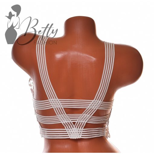 Horgolt virágmintás melltartó S/M