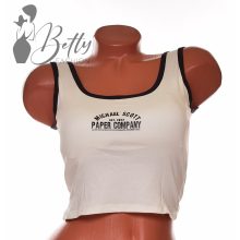 Feliratos, sportmelltartó/top S/M