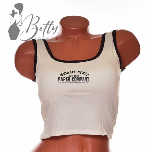 Feliratos, sportmelltartó/top S/M