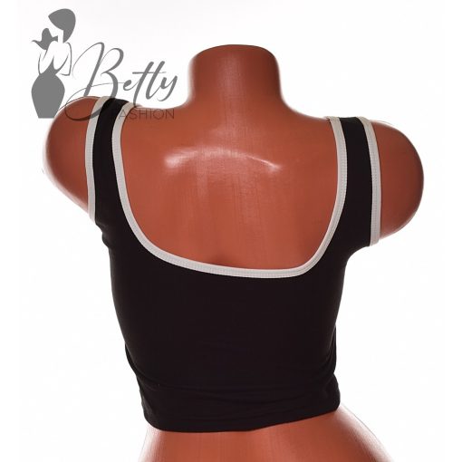 Feliratos, sportmelltartó/top S/M