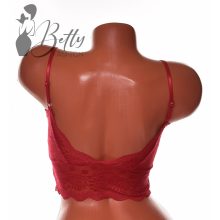 Csipke melltartó, kivehető szivacsbetéttel S/M