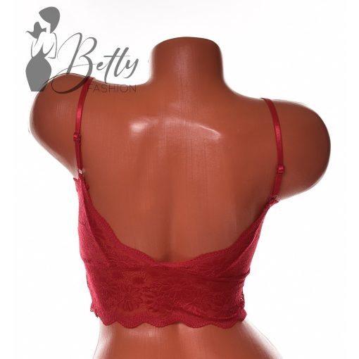 Csipke melltartó, kivehető szivacsbetéttel S/M