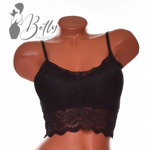 Csipke melltartó, kivehető szivacsbetéttel S/M