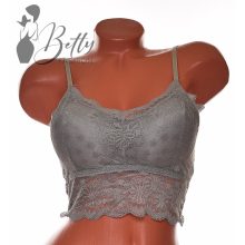 Csipke melltartó, kivehető szivacsbetéttel S/M