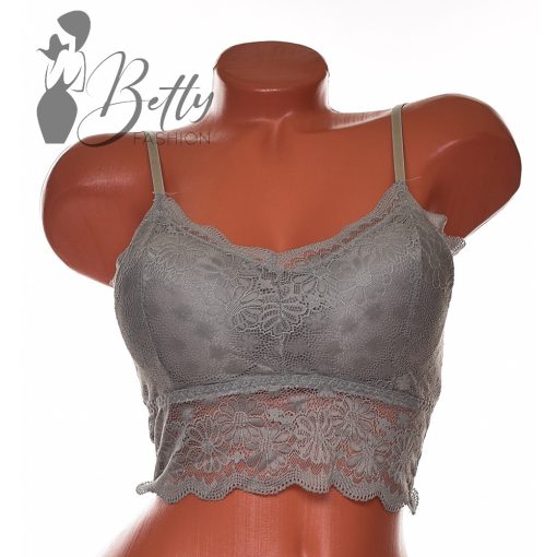 Csipke melltartó, kivehető szivacsbetéttel S/M