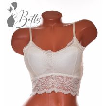 Csipke melltartó, kivehető szivacsbetéttel S/M