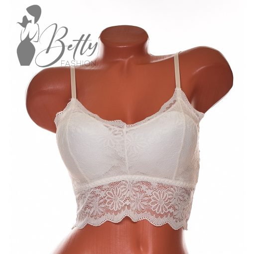 Csipke melltartó, kivehető szivacsbetéttel S/M