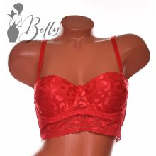 Széles csipkepántos, leopárdmintás melltartó