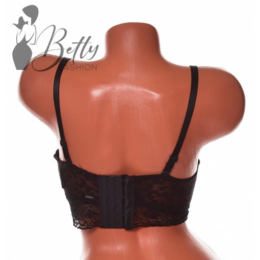 Széles csipkepántos, leopárdmintás melltartó