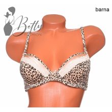 Párducmintás, csipkerátétes melltartó