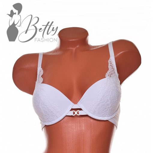 Csipkedíszes, enyhén push-upos melltartó