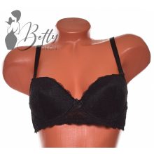 Egyszínű, csipkés melltartó