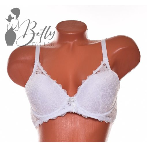 Egyszínű, csipkés melltartó