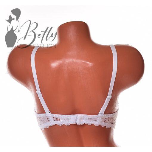 Egyszínű, csipkés melltartó