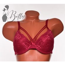 Csipkedíszes, keresztpántos melltartó