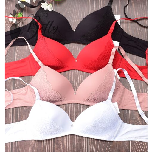 Vékony szivacsos, merevítő nélküli melltartó - B, C, D kosárral