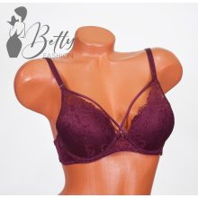 Csipkerátétes, pántdíszes melltartó