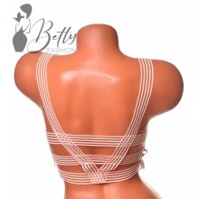 Horgolt, merevítő nélküli melltartó S/M