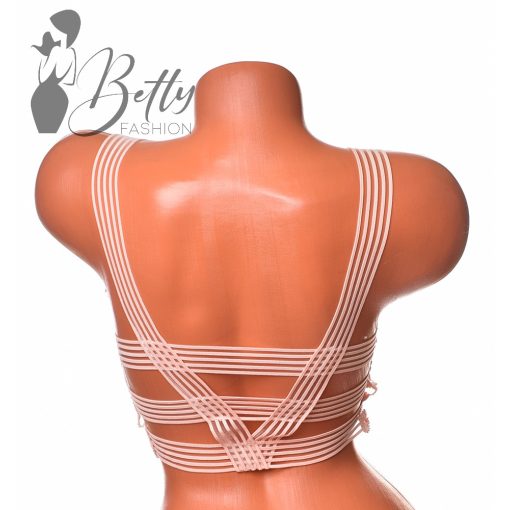 Horgolt, merevítő nélküli melltartó S/M