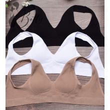 Bordázott anyagú kényelmi melltartó S-2XL