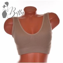 Bordázott anyagú kényelmi melltartó S-2XL