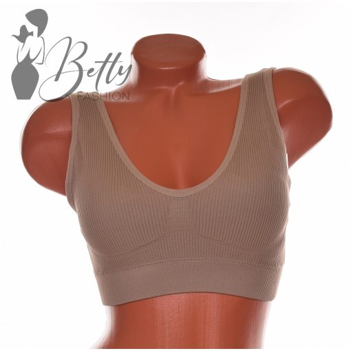 Bordázott anyagú kényelmi melltartó S-2XL