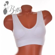 Bordázott anyagú kényelmi melltartó S-2XL