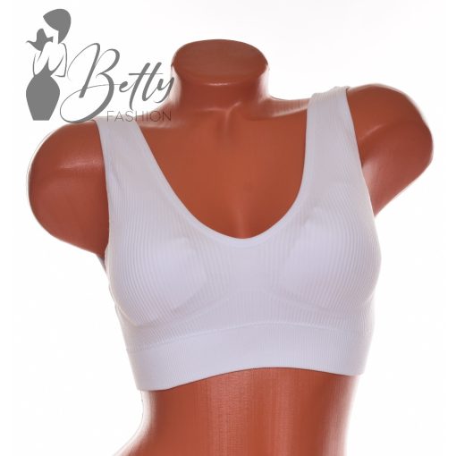 Bordázott anyagú kényelmi melltartó S-2XL