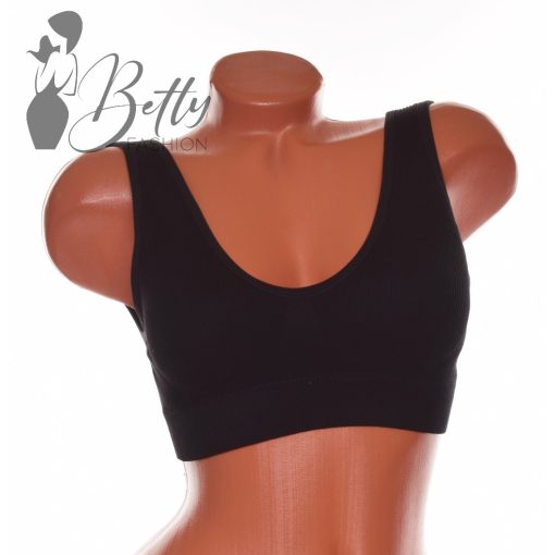 Bordázott anyagú kényelmi melltartó S-2XL
