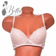 Csipkerátétes, enyhén push-up szivacsos melltartó