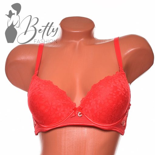 Csipkerátétes, enyhén push-up szivacsos melltartó