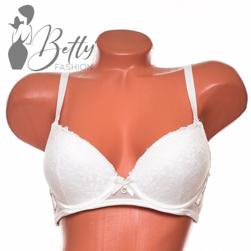 Csipkerátétes, enyhén push-up szivacsos melltartó