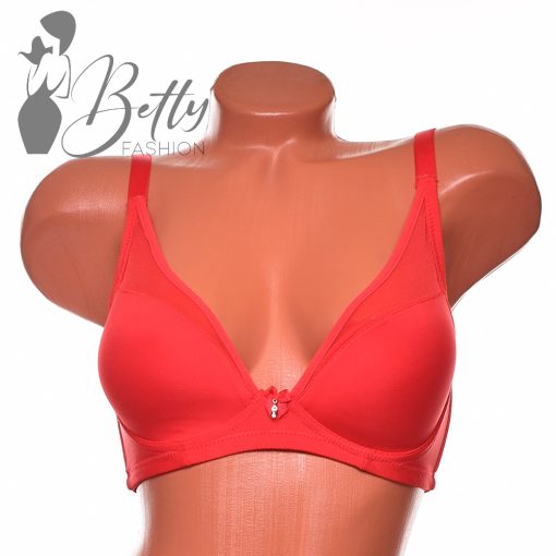 Tüllbetétes, enyhén push-up melltartó