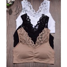 Csipkés pántú, kényelmi melltartó S-2XL