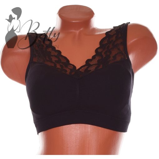 Csipkés pántú, kényelmi melltartó S-2XL