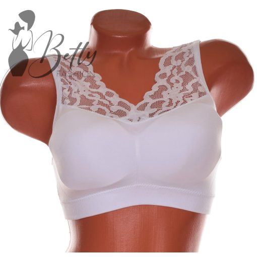 Csipkés pántú, kényelmi melltartó S-2XL