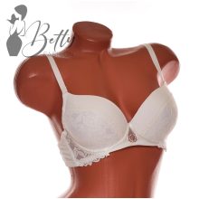 Csipkés, strasszköves fémdíszes melltartó - B, C kosárral