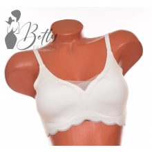 Lézervágott, tüllbetétes, kényelmi melltartó