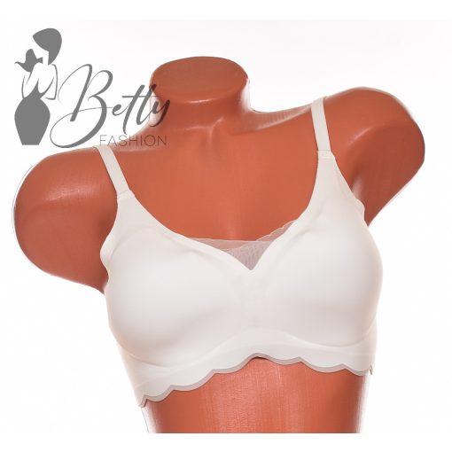 Lézervágott, tüllbetétes, kényelmi melltartó