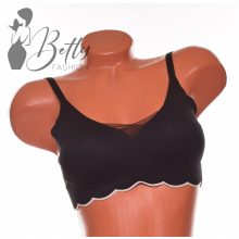 Lézervágott, tüllbetétes, kényelmi melltartó