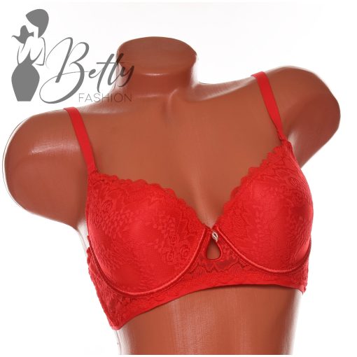 Csipkés, fémdíszes melltartó - B, C kosárral