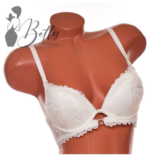 Csipkés, fémdíszes melltartó - B, C kosárral