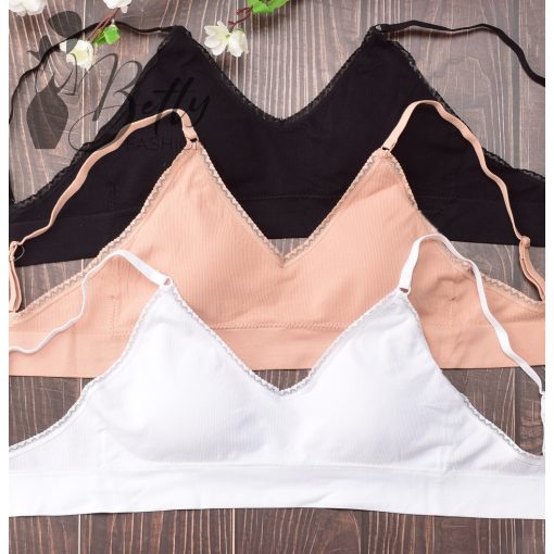 Csipke szegélyes kényelmi melltartó M-XXL