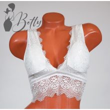 Merevítő nélküli, csipkemelltartó S/M