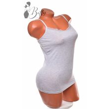 Egyszínű, csipkeszegélyes, állítható pántos atléta M, L, XL, 2XL