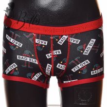 Fekete alapon, karácsonyi mintás, férfi boxeralsó M, L, XL, 2XL, 3XL