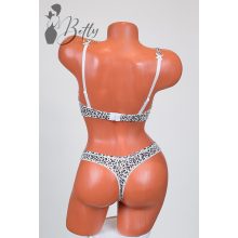 Leopárdmintás melltartó+tanga szett 