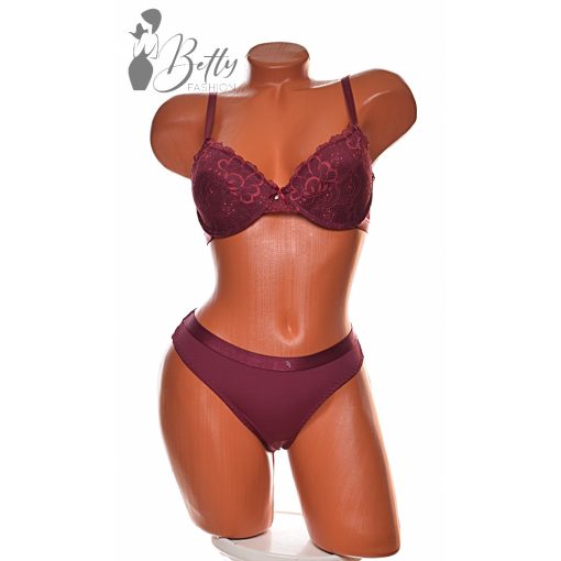 Csipkés melltartó+tanga szett 