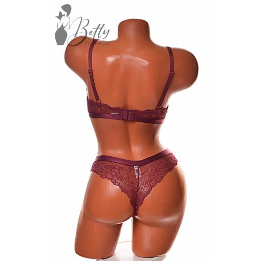 Csipkés melltartó+tanga szett 