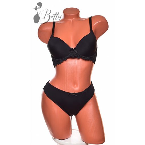 Csipkebetétes melltartó+tanga szett 